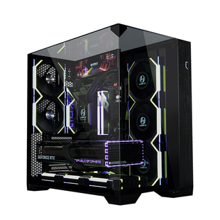 联力包豪斯O11 Vision Compact 无立柱海景房台式机电脑主机机箱