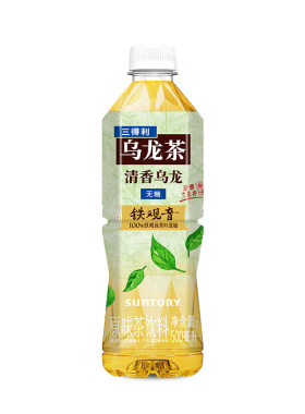 三得利无糖茶无糖清香铁观音乌龙茶饮料500ml*15瓶