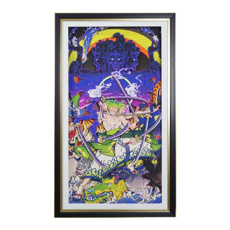 索隆立体画三千世界海贼纸艺手工