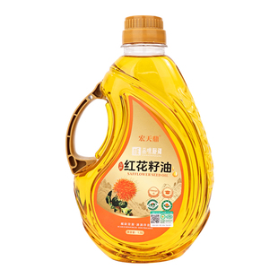 新疆特产有机红花籽油1.5L冷榨产地直发