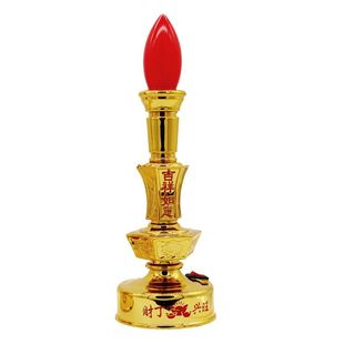 插电蜡烛灯台池LED灯泡供奉长明灯香炉拜省电财神灯观音佛前供灯