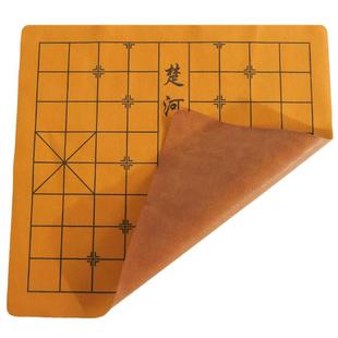 中国象棋带棋盘皮革折叠便携式五子棋软布象棋盘布象棋棋盘单卖