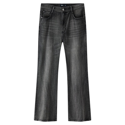 森马显高喇叭裤千禧复古牛仔裤男