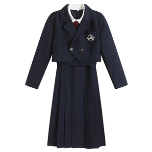 傲慢不良jk制服秋冬长裙套装全套奶胸遮奶连衣裙中长款正版护奶裙