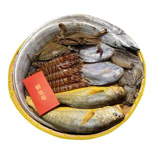 舟山海鲜大礼包礼盒送礼高档鲜活水产冰鲜东海宁波象山特产送领导