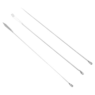 304不锈钢微量药勺药刮 实验室用单头双头药匙试剂取样勺小称量勺