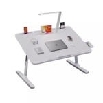 可升降折叠儿童花生桌阅读架学习桌宝宝床上书桌早教小桌子幼儿启蒙桌玩具桌书立架带台灯护眼阅读支架绘本桌