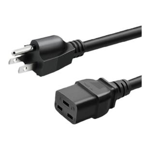 UL美标电源线美规插头服务器三插C19三芯ups不间断3.31平方12awg
