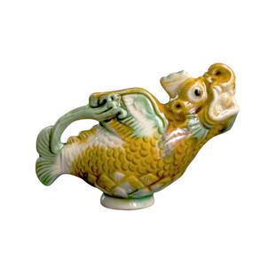 通辽市博物馆辽三彩摩羯壶国潮中国风陶瓷唐三彩冰箱贴文物纪念品