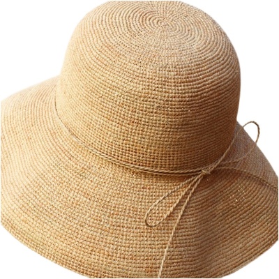 度假渔夫帽防晒拉菲草文艺慵懒