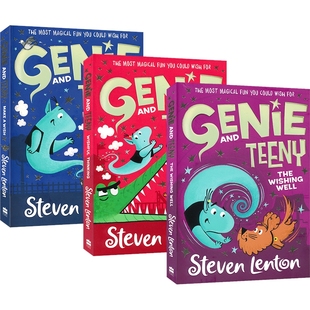 Genie and Teeny Make a Wish The Wishful Thinking The Wishing Well 精灵和蒂尼 许愿 一厢情愿 初级章节小说 英文原版进口图书
