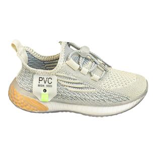 椰子男童鞋子夏季儿童一脚蹬潮牌运动鞋女童中大童飞织跑步鞋学生