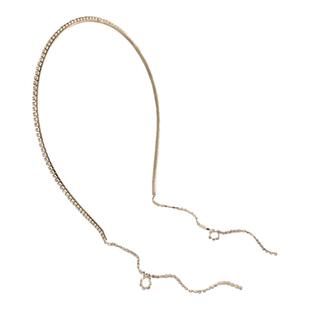 流苏水钻发箍假耳环精致压发头箍超仙森系发卡生日带钻发饰头饰女