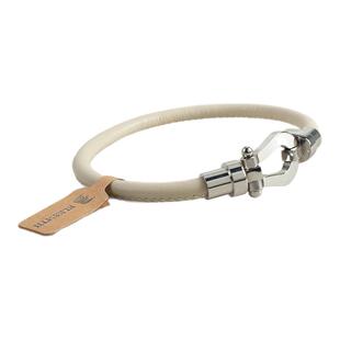 纯欲高档精致小羊皮马蹄扣手镯手链男士女士纯皮手镯手环超仙极简