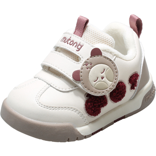 牧童童鞋宝宝学步鞋冬季男女童加绒保暖棉鞋婴儿鞋卡通软底机能鞋