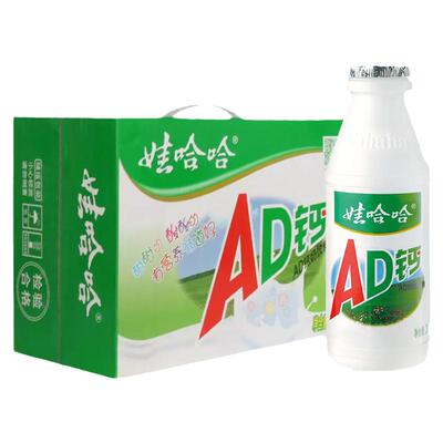 娃哈哈AD钙奶220g*24大瓶整箱早餐饮料品娃哈哈儿童乳酸牛奶批发
