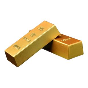 实心沙金仿真金条金砖招财摆件居家客厅店铺装饰道具开业礼品