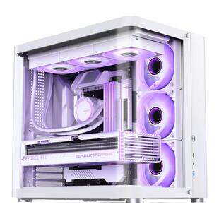 乔思伯TK2星舰仓曲面玻璃侧透海景房ATX机箱散热机箱360水冷整机