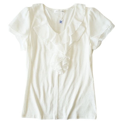 夏季凉爽丝光感短袖T恤女士修身