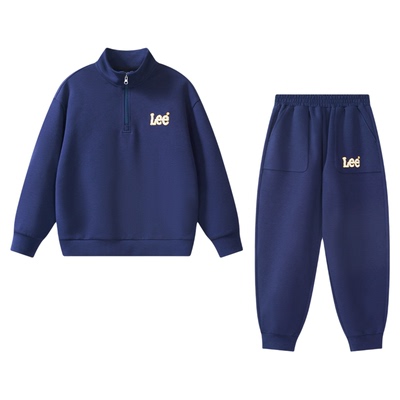 Leekids秋冬保暖卫衣卫裤套装