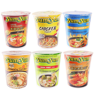 养养牌冬阴功杯面70g*6桶泰国进口yumyum泰味方便面宵夜速食泡面