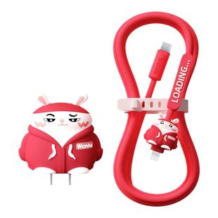 哇牛小方块20W快充充电头器PD数据线套装适用苹果手机iPhone16/15/14/13/12promax车载1.5米XR冲电plus有钱兔