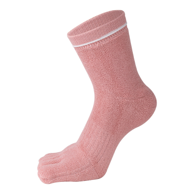 保暖不臃肿加厚五指袜女毛圈