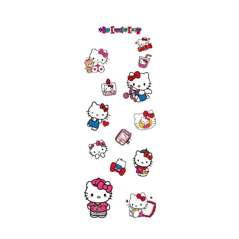 hellokitty猫邮游轮门牌贴纸迪士尼公主儿童房间布置装饰卧室挂画