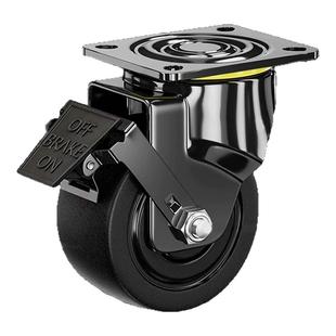 重型滚轮承重轮万向轮轮子带刹车承重定向轮低重心脚轮重物移动轮