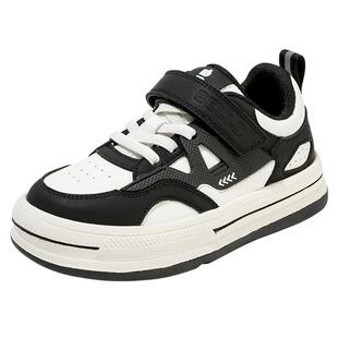 百丽童鞋女童运动鞋2026春季新款板鞋男童软底宝宝儿童滑板鞋大童