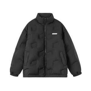 FORNINES压印cleanfit羽绒服男女情侣国潮防寒服冬季美式加厚外套