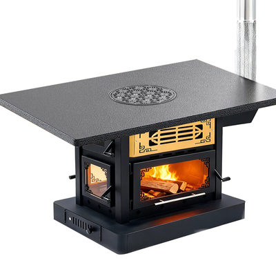 三面观火柴火气化炉农村取暖炉子