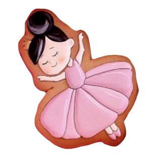 芭蕾舞公主立体饼干礼盒蛋糕装饰模糖霜翻糖切模烘焙模具视频教程