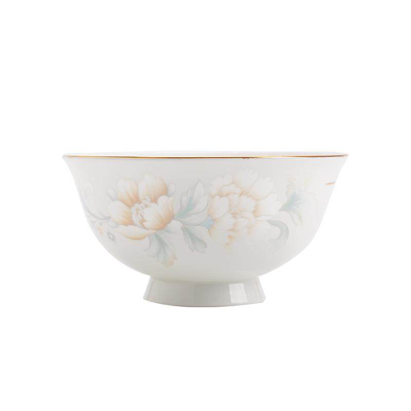 索优特景德镇手工描金餐具米饭碗