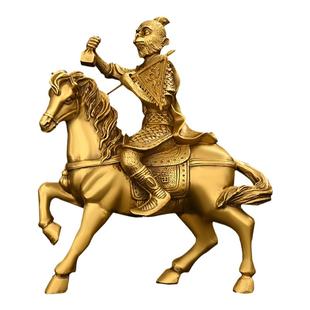铜马上封侯摆件纯生肖马铜候子家居办公室装饰铜马到成功商务礼品