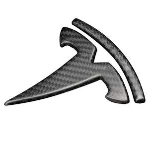 碳公子特斯拉Model3YSX真碳纤维车标前后TESLA字母粘贴焕新版logo