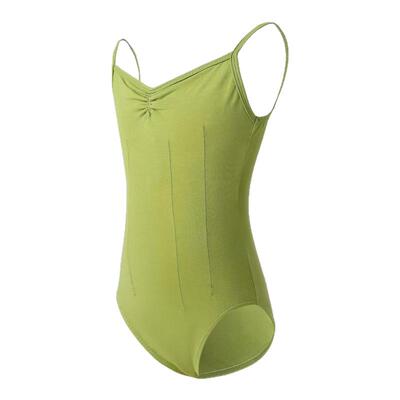 女童吊带中国舞练功服双V领