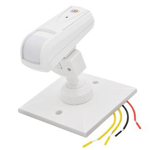 豪锐仕12V有线红外幕帘探测器86盒插拔式支架 人体红外线感应探头