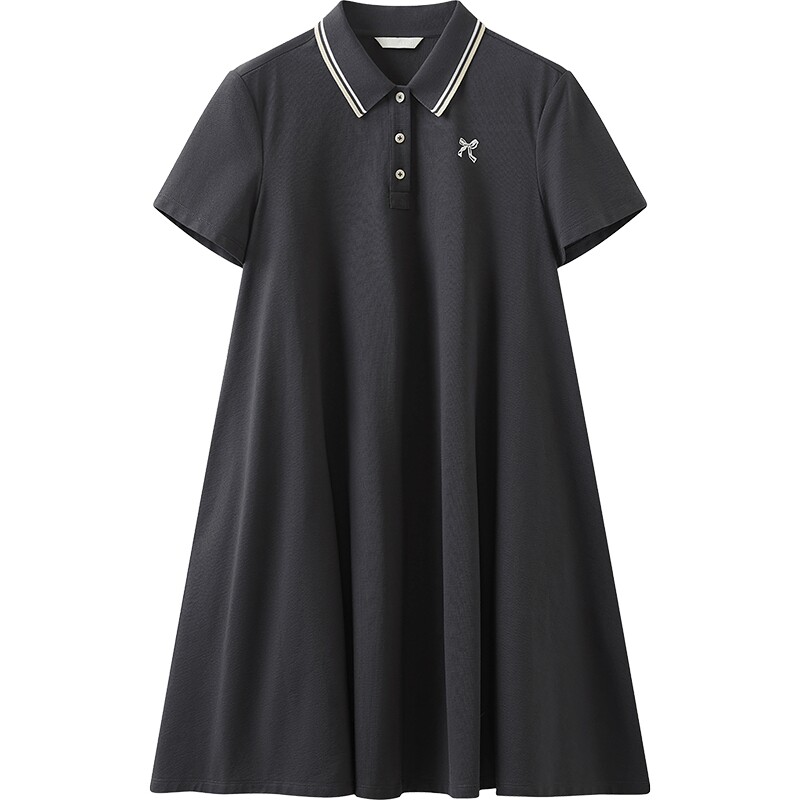 【商场同款】播26夏新品A字短袖连衣裙女宽松裙子BDT2LD1750