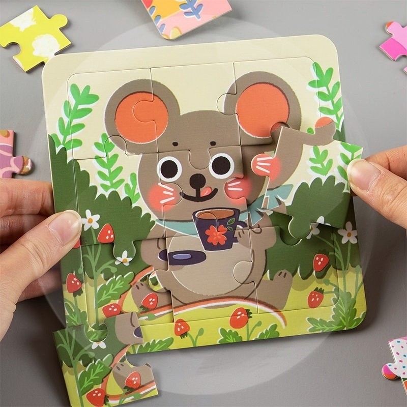 2-6岁5十二生肖动物拼图拼拼乐儿童益智积木玩具宝宝早教启蒙拼板,玩具/童车/益智/积木/模型,拼图/拼板,淘宝优惠券,粉丝福利购,淘宝优惠卷