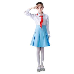 冯琳同款儿童合唱表演服中小学生爱国朗诵比赛班服男女童演出服秋