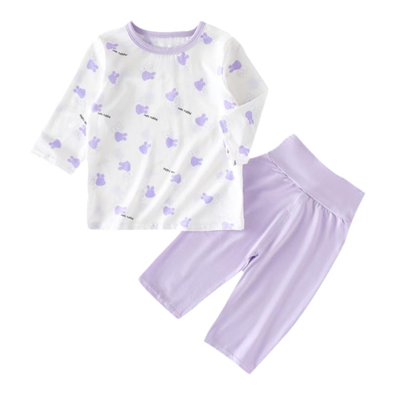 婴儿空调服两件套夏季宝宝睡衣莫代尔分体秋衣秋裤家居服夏装衣服