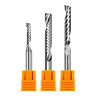 3.175钨钢单刃螺旋铣刀广告电脑数控PVC雕刻刀具亚克力雕刻机刀头