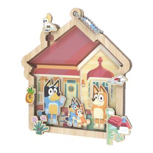 bluey布鲁伊过家家摇摇乐玩偶公的一家玩具周边仔拼图男女生礼物