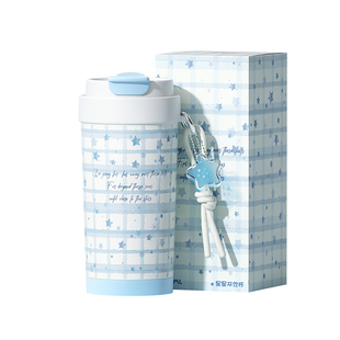 face2025咖啡杯陶瓷内胆保温杯女吸管水杯新款高颜值生日礼物杯子