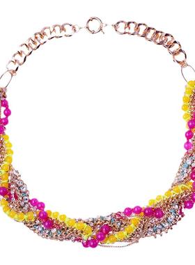 复古项链desigual水钻女合金