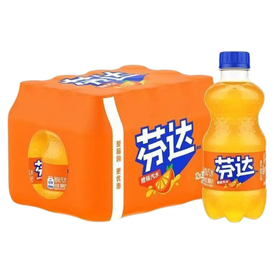 可口可乐芬达300ml橙味汽水网红冰镇碳酸饮料整件快乐水果味饮品