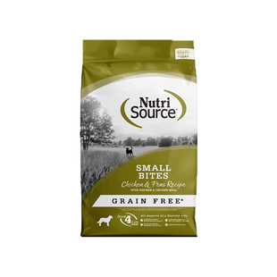 美国Nutrisource甄萃无谷鸡肉豌豆小型犬粮酥脆高适口高营养狗粮