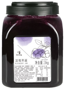盾皇百香果蓝莓草莓果酱酱3kg