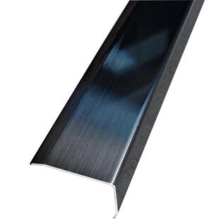 不锈钢L型阳角包边条金属线黑钛金收口条7字型直角防撞装饰保护条